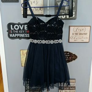 Flowy Dark Blue Dress